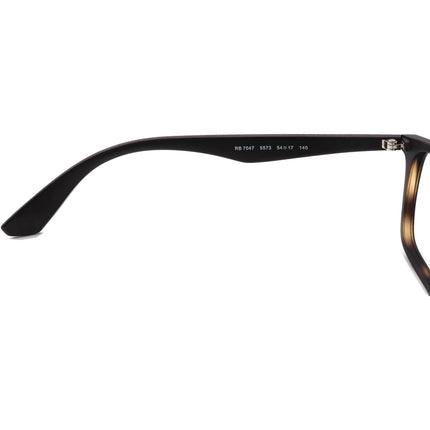 Ray-Ban Eyeglasses RB 7047 5573 Matte Tortoise/Brown Square Frame 54[]17 140