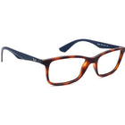 Ray-Ban Eyeglasses RB 7047 5574 Matte Light Havana/Navy Blue Square Frame 54[]17 140