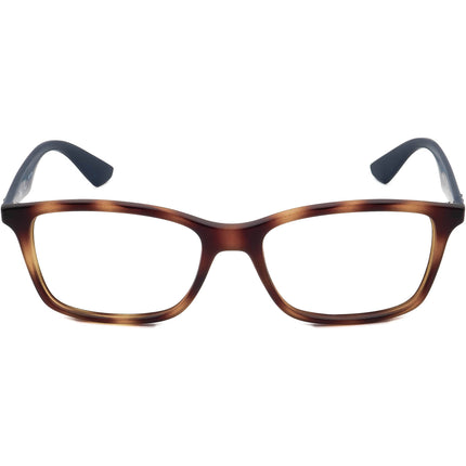 Ray-Ban Eyeglasses RB 7047 5574 Matte Tortoise/Navy Blue Rectangular Frame 54[]17 140