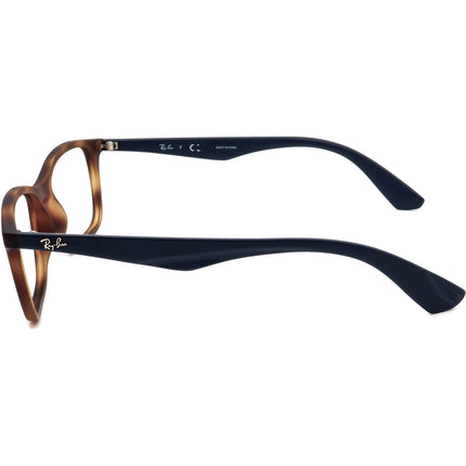 Ray-Ban Eyeglasses RB 7047 5574 Matte Tortoise/Navy Blue Rectangular Frame 54[]17 140