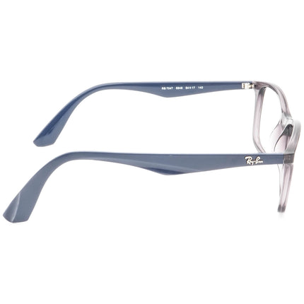 Ray-Ban Eyeglasses RB 7047 5848 Transparent Gray/Navy Blue Rectangular Frame 54[]17 140