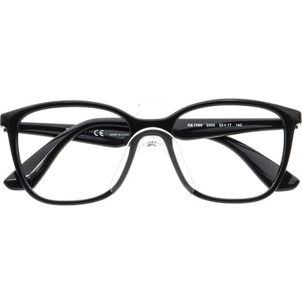 Ray-Ban Eyeglasses RB 7066 2000 Black Square Frame 52[]17 140