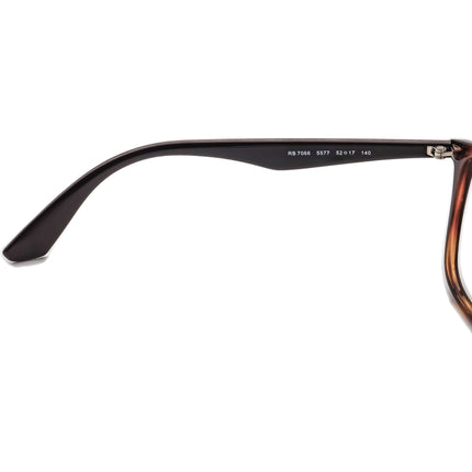 Ray-Ban Men's Eyeglasses RB 7066 5577 Tortoise/Brown Square Frame 52[]17 140