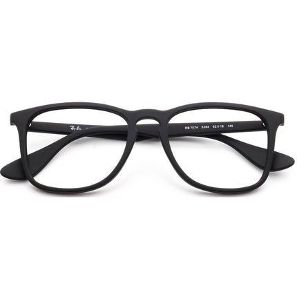 Ray-Ban Eyeglasses RB 7074 5364 Matte Black Square Frame 52[]18 145
