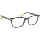 Ray-Ban Eyeglasses RB 7144-M F608 SCUDERIA FERRARI COLLECTION Matte Gray/Yellow Square Frame Italy 53[]18 150