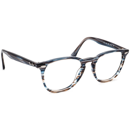 Ray-Ban Eyeglasses RB 7159 5750 Polished Striped Blue Grey Phantos Frame 52[]20 145