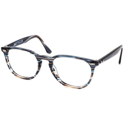 Ray-Ban Eyeglasses RB 7159 5750 Polished Striped Blue Grey Phantos Frame 52[]20 145