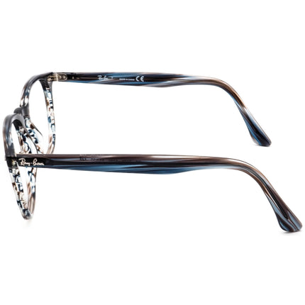 Ray-Ban Eyeglasses RB 7159 5750 Polished Striped Blue Grey Phantos Frame 52[]20 145