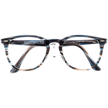 Ray-Ban Eyeglasses RB 7159 5750 Polished Striped Blue Grey Phantos Frame 52[]20 145