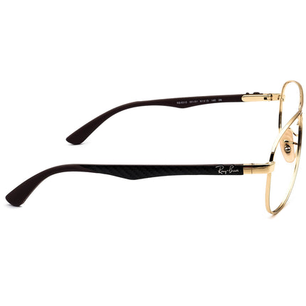 Ray-Ban Sunglasses RB 8313 001/51 Carbon Fiber Gold/Brown Aviator 61 mm