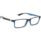 Ray-Ban Eyeglasses RB 8901 5262 Carbon Fiber Smokey Matte Blue & Exposed Carbon Fiber Rectangular Frame 53[]17 145