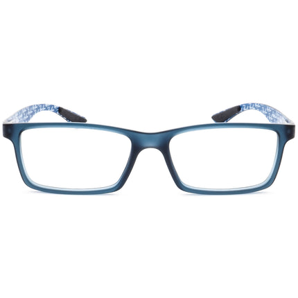 Ray-Ban Eyeglasses RB 8901 5262 Carbon Fiber Smokey Matte Blue & Exposed Carbon Fiber Rectangular Frame 53[]17 145