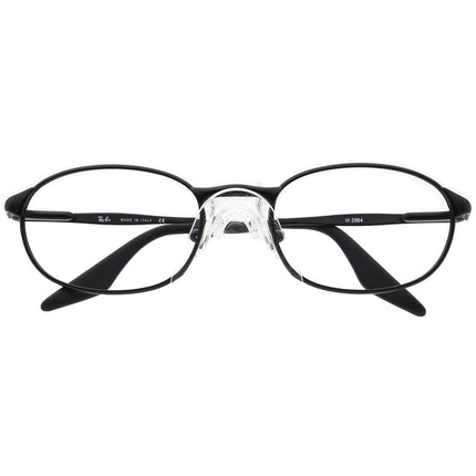 Ray-Ban Sunglasses W 2964 Glossy Black Oval Metal Italy 52 mm