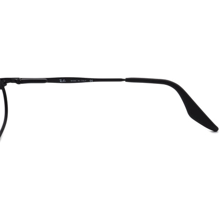 Ray-Ban Sunglasses W 2964 Glossy Black Oval Metal Italy 52 mm