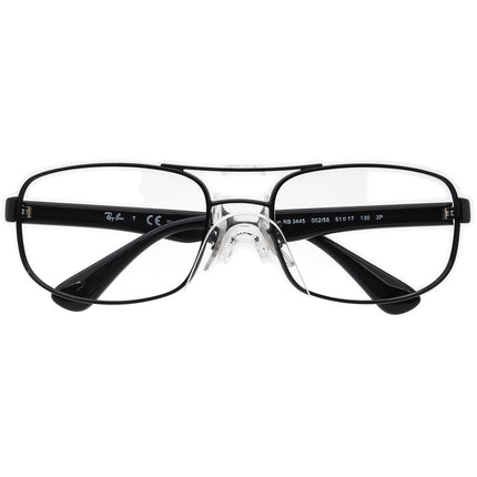 Ray-Ban Men's Sunglasses RB 3445 002/58 3P Glossy Black Pilot 61 mm