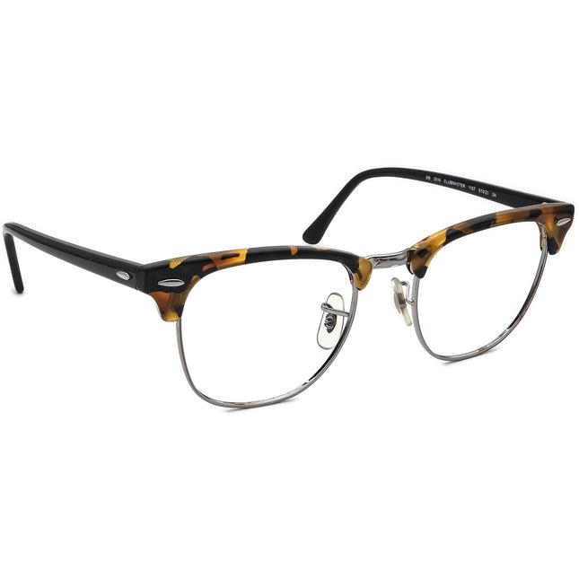 Ray-Ban Sunglasses RB 3016 Clubmaster 1157 Fleck Tortoise & Gunmetal/Black Browline 51