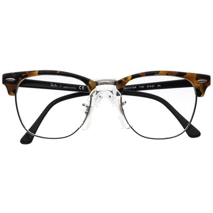 Ray-Ban Sunglasses RB 3016 Clubmaster 1157 Fleck Tortoise & Gunmetal/Black Browline 51