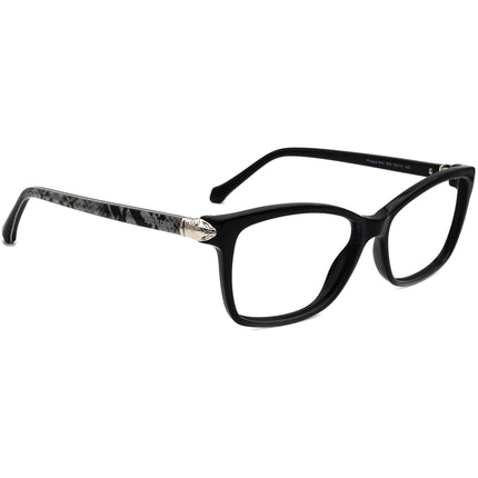 Roberto Cavalli Eyeglasses Propus 940 005 Black/Gray Snake Print B-Shape Frame Italy 55[]15 140