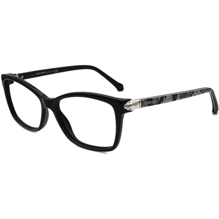 Roberto Cavalli Eyeglasses Propus 940 005 Black/Gray Snake Print B-Shape Frame Italy 55[]15 140
