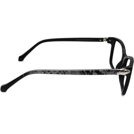 Roberto Cavalli Eyeglasses Propus 940 005 Black/Gray Snake Print B-Shape Frame Italy 55[]15 140