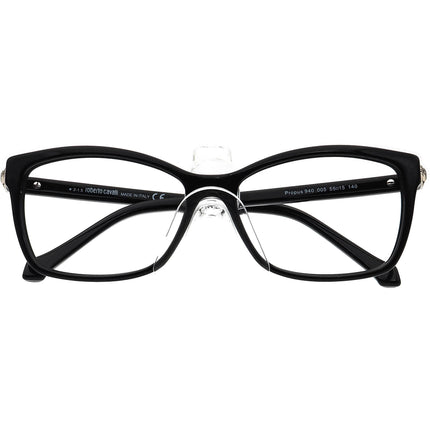 Roberto Cavalli Eyeglasses Propus 940 005 Black/Gray Snake Print B-Shape Frame Italy 55[]15 140