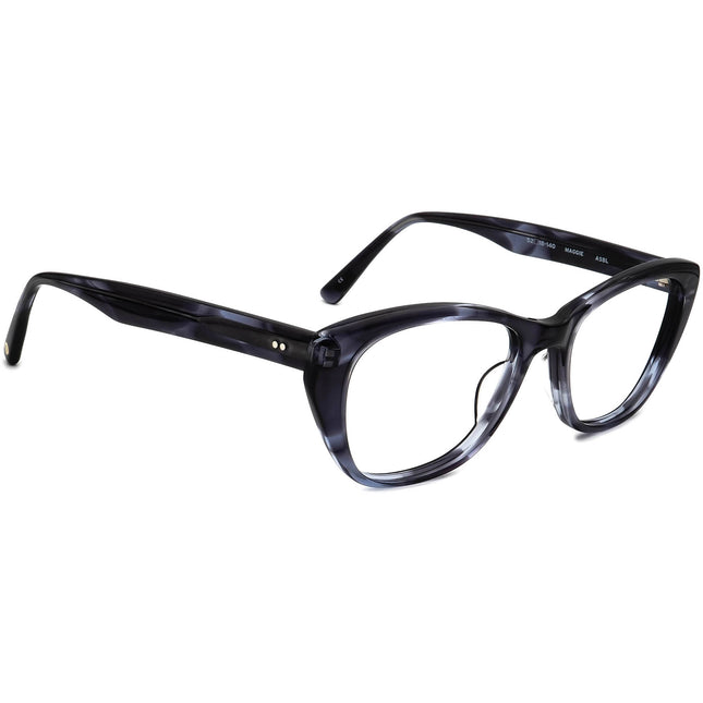 Salt. Women's Eyeglasses Maggie ASBL Ash Blue Cat Eye Frame Japan 52[]18 140 Handmade