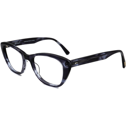 Salt. Women's Eyeglasses Maggie ASBL Ash Blue Cat Eye Frame Japan 52[]18 140 Handmade