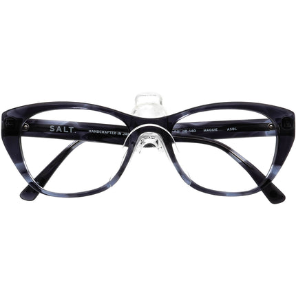 Salt. Women's Eyeglasses Maggie ASBL Ash Blue Cat Eye Frame Japan 52[]18 140 Handmade