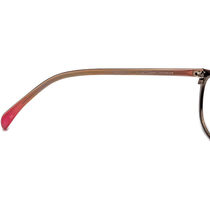 Salt. Small Eyeglasses Percy CHOC Titanium Chocolate Oval Frame Japan 47[]18 137