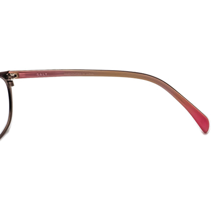 Salt. Small Eyeglasses Percy CHOC Titanium Chocolate Oval Frame Japan 47[]18 137