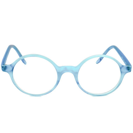 See Eyewear Eyeglasses 3984 col. 661 Matte Blue Round Frame Italy 47[]21 140