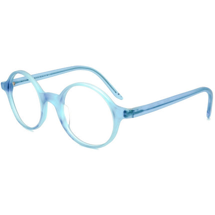 See Eyewear Eyeglasses 3984 col. 661 Matte Blue Round Frame Italy 47[]21 140