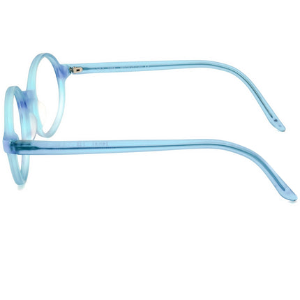 See Eyewear Eyeglasses 3984 col. 661 Matte Blue Round Frame Italy 47[]21 140