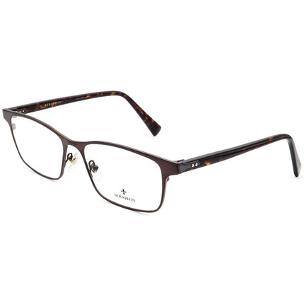 Seraphin Eyeglasses Eton/8008 Titanium Brown/Dark Tortoise Rectangular Frame Japan 56[]17 145 Handmade