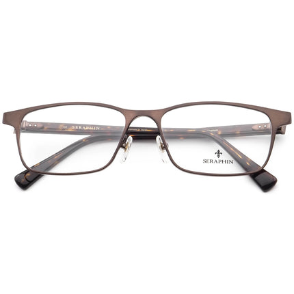 Seraphin Eyeglasses Eton/8008 Titanium Brown/Dark Tortoise Rectangular Frame Japan 56[]17 145 Handmade