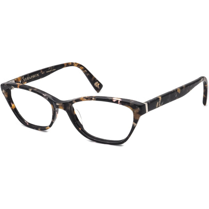 Seraphin Women's Eyeglasses Crawford Black&Brown Marble Cat Eye Frame Japan 53[]16 140