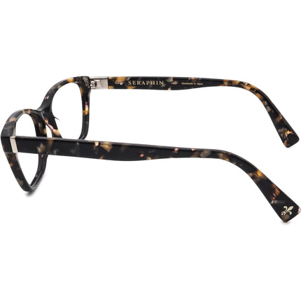 Seraphin Women's Eyeglasses Crawford Black&Brown Marble Cat Eye Frame Japan 53[]16 140