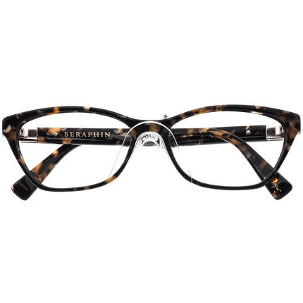 Seraphin Women's Eyeglasses Crawford Black&Brown Marble Cat Eye Frame Japan 53[]16 140