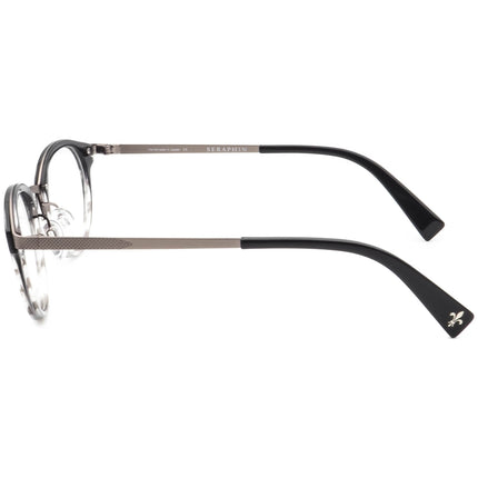Seraphin Eyeglasses Garrison/8956 Black Gradient&Gunmetal Round Frame Japan 46[]21 140 Handmade