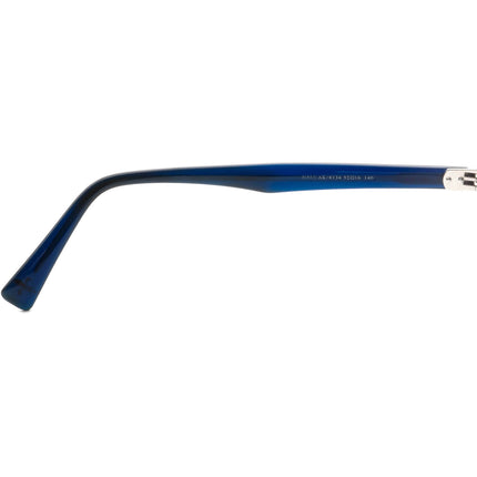 Seraphin Women's Eyeglasses Halifax/8134 Navy Blue&Leopard Print Cat Eye Frame Japan 52[]16 140 Handmade