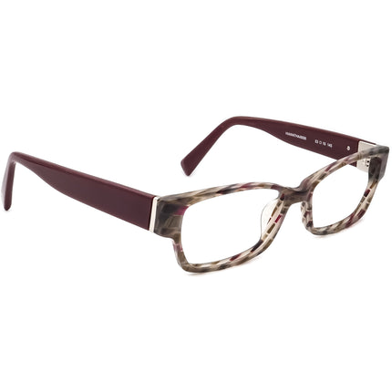 Seraphin Women's Eyeglasses Hiawatha/8656 Brown&Burgundy Marble/Burgundy Rectangular Frame Japan 53[]15 145