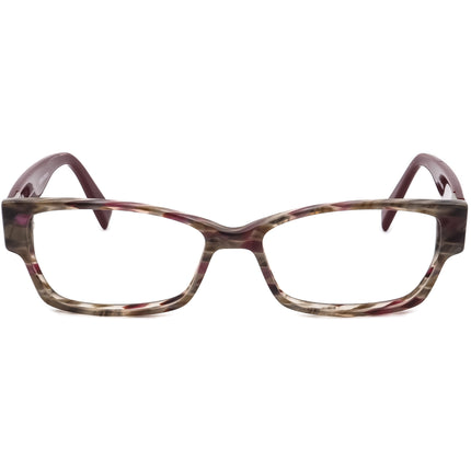 Seraphin Women's Eyeglasses Hiawatha/8656 Brown&Burgundy Marble/Burgundy Rectangular Frame Japan 53[]15 145