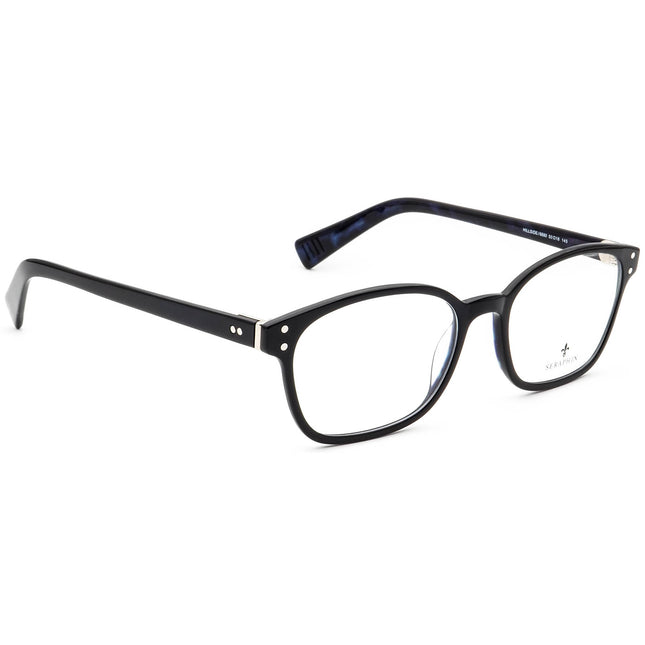 Seraphin Eyeglasses Hillside/8880 Black on Blue Marble Rectangular Frame Japan 50[]18 145 Handmade