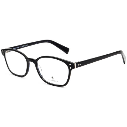 Seraphin Eyeglasses Hillside/8880 Black on Blue Marble Rectangular Frame Japan 50[]18 145 Handmade
