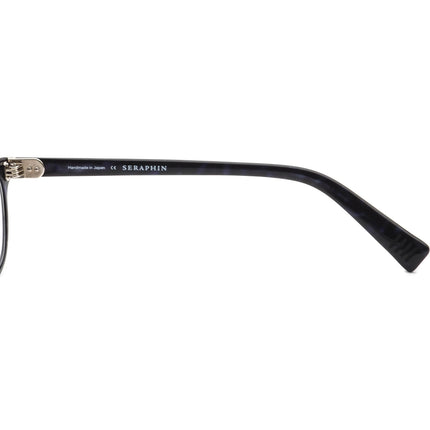 Seraphin Eyeglasses Hillside/8880 Black on Blue Marble Rectangular Frame Japan 50[]18 145 Handmade