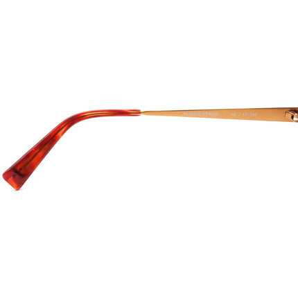 Seraphin Women's Eyeglasses Humboldt/8535 Orange Marble Oval Frame Japan 52[]17 140 Handmade