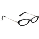 Seraphin Women's Eyeglasses Humboldt/8536 Black/Silver Oval Frame Japan 52[]17 140 Handmade