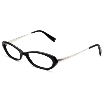 Seraphin Women's Eyeglasses Humboldt/8536 Black/Silver Oval Frame Japan 52[]17 140 Handmade
