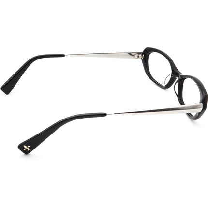 Seraphin Women's Eyeglasses Humboldt/8536 Black/Silver Oval Frame Japan 52[]17 140 Handmade