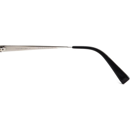 Seraphin Women's Eyeglasses Humboldt/8536 Black/Silver Oval Frame Japan 52[]17 140 Handmade